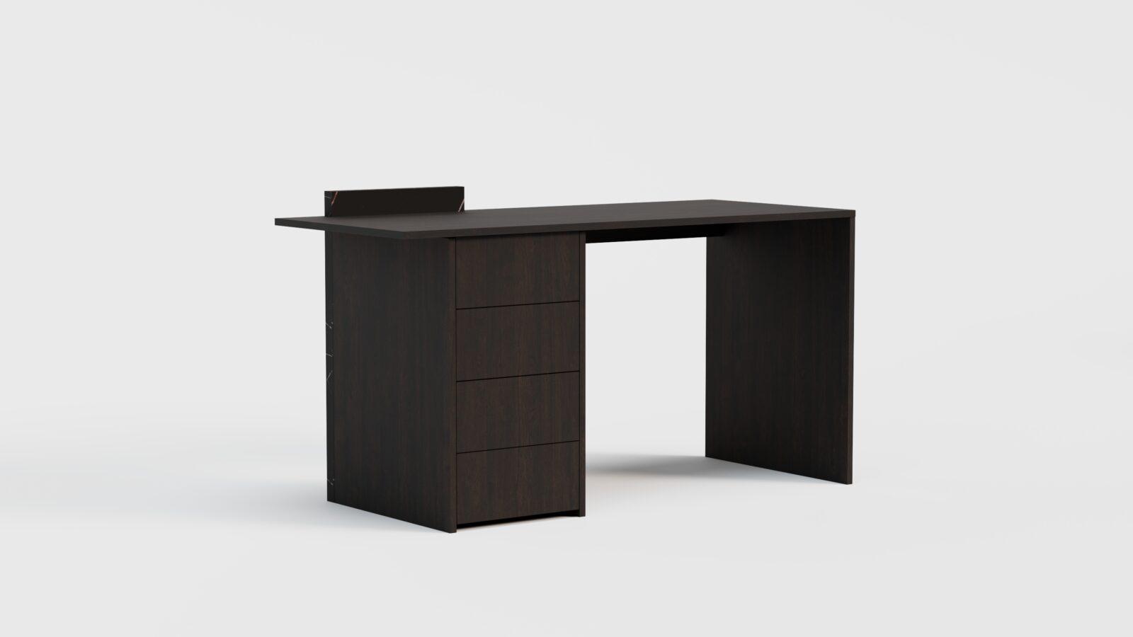 Biurko London black / oak - obrazek 2