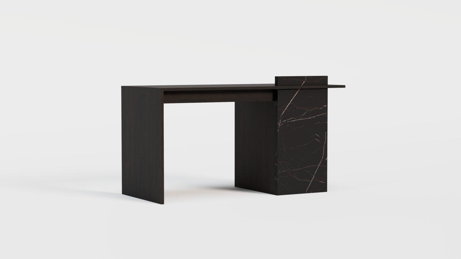 Biurko London black / oak - obrazek 3