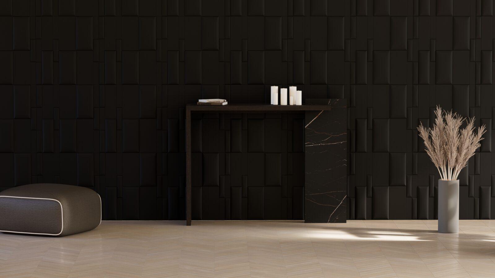 Konsola London black / oak