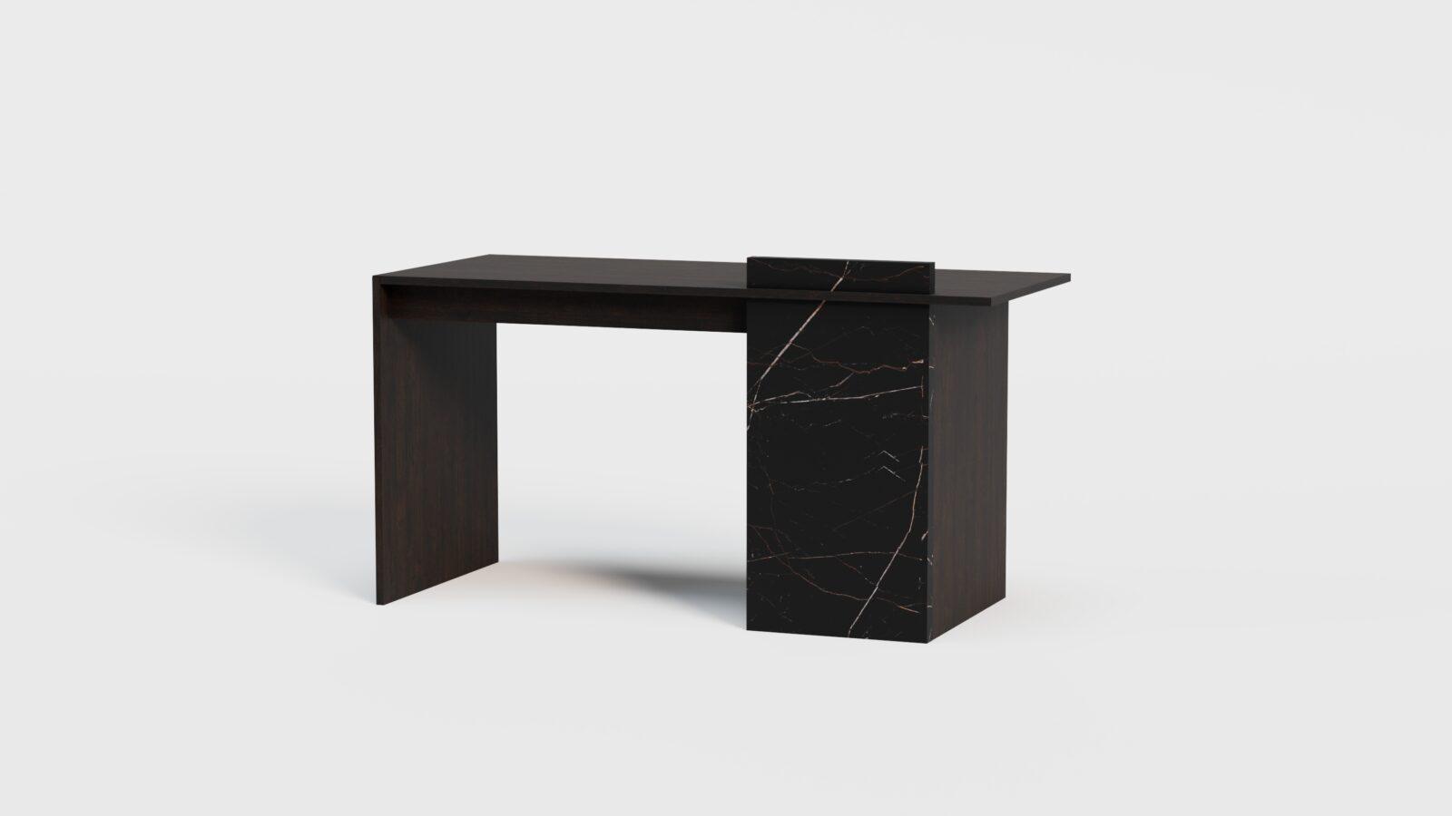 Biurko London black / oak - obrazek 4